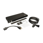 Tripp Lite PDUMH20HV power distribution unit (PDU) 10 AC outlet(s) 1U Black