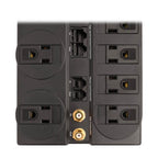 Tripp Lite TLP810NET surge protector Black 8 AC outlet(s) 120 V 118.1" (3 m)