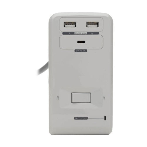 Tripp Lite TLP648USBC surge protector Gray 6 AC outlet(s) 120 V 96.1" (2.44 m)