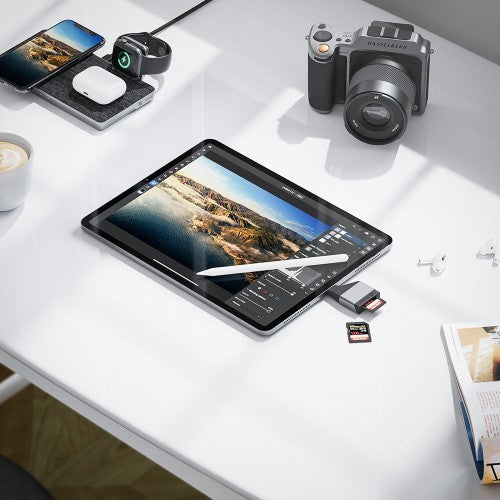 ALOGIC ULCSDMN-SGR card reader USB 3.2 Gen 1 (3.1 Gen 1) Type-C Black, Gray