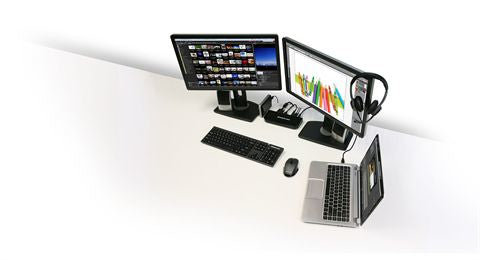 iogear GUD300 notebook dock/port replicator Docking Black