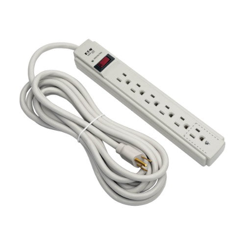 Tripp Lite TLP615 surge protector White 6 AC outlet(s) 120 V 179.9" (4.57 m)