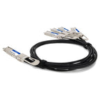 AddOn Networks CAB-D-4Q-200G-1M-AO InfiniBand/fibre optic cable 39.4" (1 m) 4xQSFP28 QSFP-DD Black, Silver