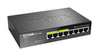D-Link DGS-1008P network switch Unmanaged Gigabit Ethernet (10/100/1000) Power over Ethernet (PoE) Black