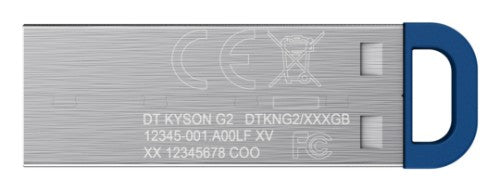 Kingston Technology DataTraveler Kyson USB flash drive 64 GB USB Type-A 3.2 Gen 1 (3.1 Gen 1) Stainless steel
