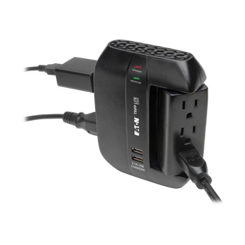 Tripp Lite SWIVEL6USB surge protector Black 6 AC outlet(s) 110 - 125 V