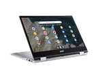 Acer R841T-S5VA Qualcomm Snapdragon 7c Chromebook 13.3" Touchscreen Full HD 8 GB LPDDR4x-SDRAM 64 GB Flash Wi-Fi 5 (802.11ac) ChromeOS Gray