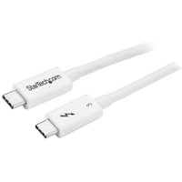StarTech.com TBLT34MM50CW Thunderbolt cable 19.7" (0.5 m) 40 Gbit/s White