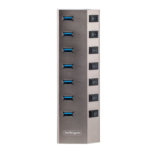 StarTech.com 5G7AIBS-USB-HUB-NA interface hub USB 3.2 Gen 1 (3.1 Gen 1) Type-B 5000 Mbit/s Gray