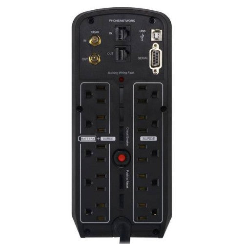 CyberPower CP850PFCLCD uninterruptible power supply (UPS) Line-Interactive 0.85 kVA 510 W 10 AC outlet(s)