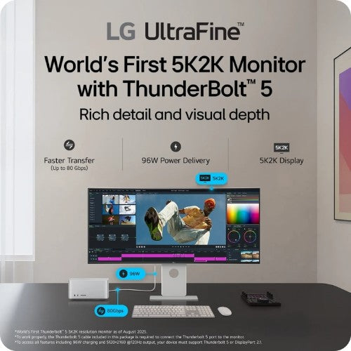 LG 40U990A-W computer monitor 40" 5120 x 2160 pixels WUHD Black