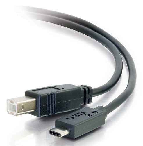 C2G 6ft, USB 2.0 Type C, USB B USB cable 72" (1.83 m) USB C Black