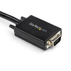 StarTech.com VGA2HDMM2M video cable adapter 78.7" (2 m) USB Type-A + VGA (D-Sub) HDMI Type A (Standard) Black