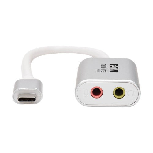 Tripp Lite U437-002 mobile phone cable Silver 7.87" (0.2 m) USB Type-C 2x 3.5mm