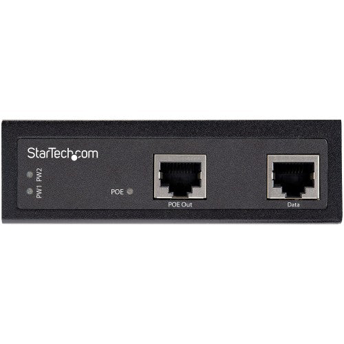 StarTech.com POEINJ1G90W network extender Network repeater Black 10, 100, 1000 Mbit/s