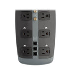 Tripp Lite TLP1008TELTV surge protector Black 10 AC outlet(s) 120 V 94.5" (2.4 m)