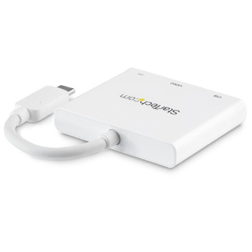StarTech.com CDP2HDUACPW laptop dock/port replicator Wired USB 3.2 Gen 1 (3.1 Gen 1) Type-C White
