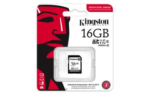 Kingston Technology Industrial 16 GB SDHC UHS-I Class 10