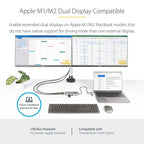 StarTech.com 167B-USBC-MULTIPORT laptop dock/port replicator Wired USB 3.2 Gen 1 (3.1 Gen 1) Type-C Silver