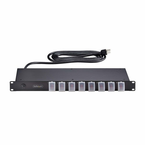 StarTech.com 8NS8-RACK-MOUNT-PDU power distribution unit (PDU) 8 AC outlet(s) 1U Black