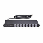 StarTech.com 8NS8-RACK-MOUNT-PDU power distribution unit (PDU) 8 AC outlet(s) 1U Black