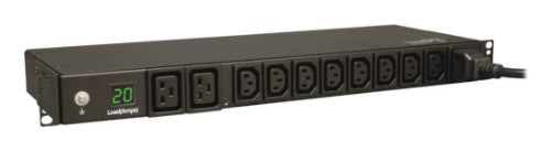 Tripp Lite PDUMH20HV power distribution unit (PDU) 10 AC outlet(s) 1U Black