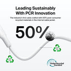 Belkin CAB021FQ1MWH USB cable 39.4" (1 m) USB A USB C White