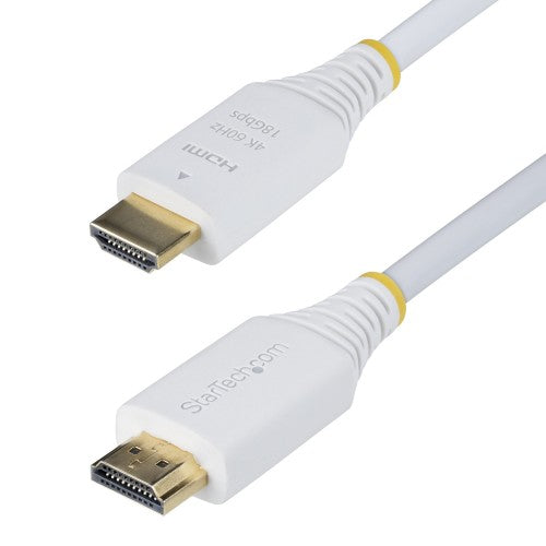 StarTech.com HDMI2-CABLE-4K60-10W HDMI cable 118.1" (3 m) HDMI Type A (Standard) White