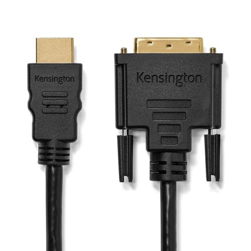 Kensington HDMI (M) to DVI-D (M) Passive Bi-Directional Cable, 6ft