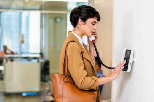 HP Poly Edge E100 IP Phone and PoE-enabled