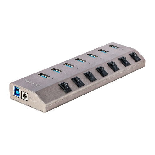 StarTech.com 5G7AIBS-USB-HUB-NA interface hub USB 3.2 Gen 1 (3.1 Gen 1) Type-B 5000 Mbit/s Gray