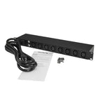 StarTech.com PDU08C13H power distribution unit (PDU) 8 AC outlet(s) 1U Black