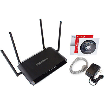 Trendnet AC2600 StreamBoost wireless router Gigabit Ethernet Black