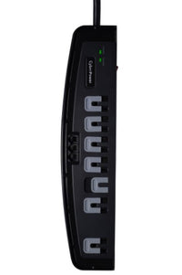 CyberPower CSP708T surge protector Black 7 AC outlet(s) 125 V 94.5" (2.4 m)