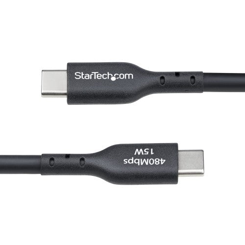 StarTech.com USB2AC15FBKE USB cable USB 2.0 181.1" (4.6 m) USB A USB C Black
