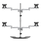 StarTech.com ARMQUADSS monitor mount / stand 32" Desk Black, Silver