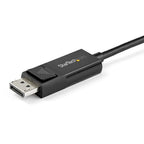 StarTech.com CDP2DP141MBD video cable adapter 39.4" (1 m) USB Type-C DisplayPort Black