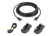 ATEN 2L-7D03UHX4 KVM cable Black 118.1" (3 m)