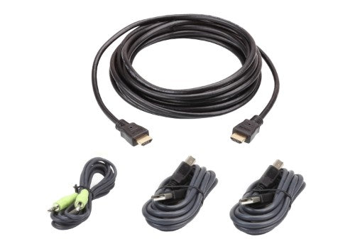 ATEN 2L-7D03UHX4 KVM cable Black 118.1" (3 m)