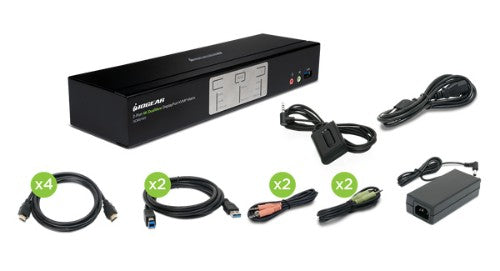 iogear GCMS1922 KVM switch Black