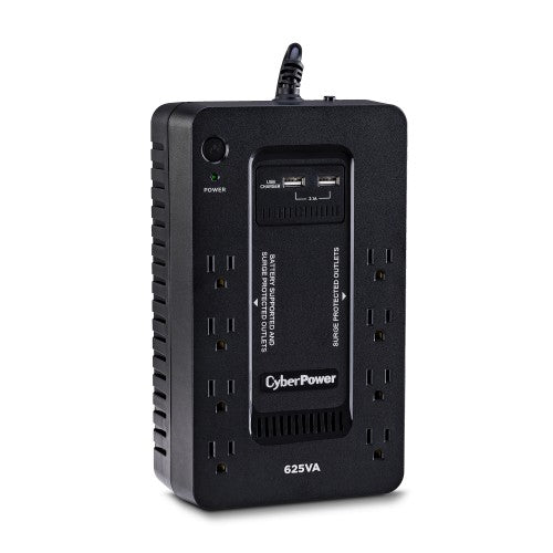 CyberPower ST625U uninterruptible power supply (UPS) Standby (Offline) 0.625 kVA 360 W 8 AC outlet(s)