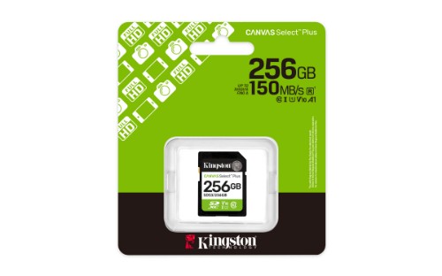 Kingston Technology Canvas Select Plus Gen3 256 GB SD UHS-I Class 10