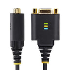 StarTech.com 1P1FFCN-USB-SERIAL serial cable Black 11.8" (0.3 m) USB Type-A DB-9