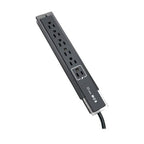 Tripp Lite TLP606SSTELB surge protector Black 6 AC outlet(s) 120 V 72" (1.83 m)