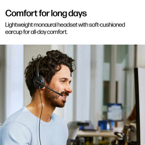 HP Poly Mission 425 Stereo USB Wired Headset Classic