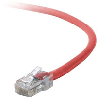 Belkin Cat5e Patch Cable, 25ft, 1 x RJ-45, 1 x RJ-45, Red networking cable 300" (7.62 m)