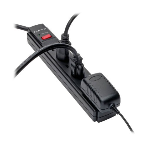 Tripp Lite TLP606B surge protector Black 6 AC outlet(s) 120 V 70.9" (1.8 m)