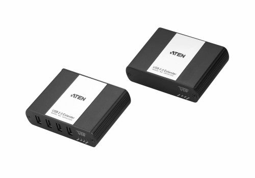 ATEN UEH4102 network extender Network transmitter & receiver Black 10, 100, 1000 Mbit/s