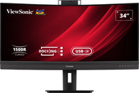Viewsonic VG3457CV computer monitor 34" 3440 x 1440 pixels UltraWide Quad HD LED Black