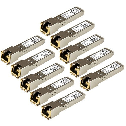 StarTech.com GLCT10PKST network transceiver module Copper 1000 Mbit/s SFP